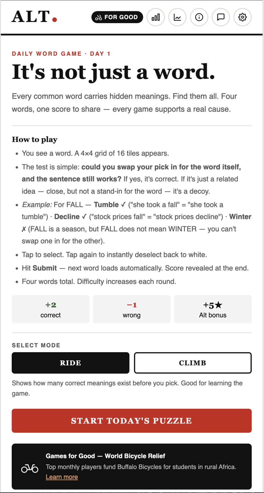 ALT. word meaning game screenshot